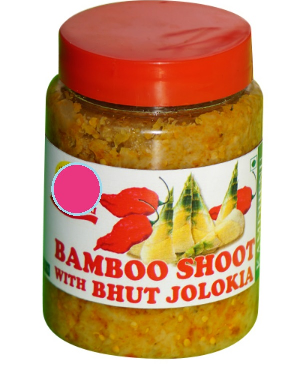 Bamboo Shoot With Bhut Jolokia Chilli Pickle
